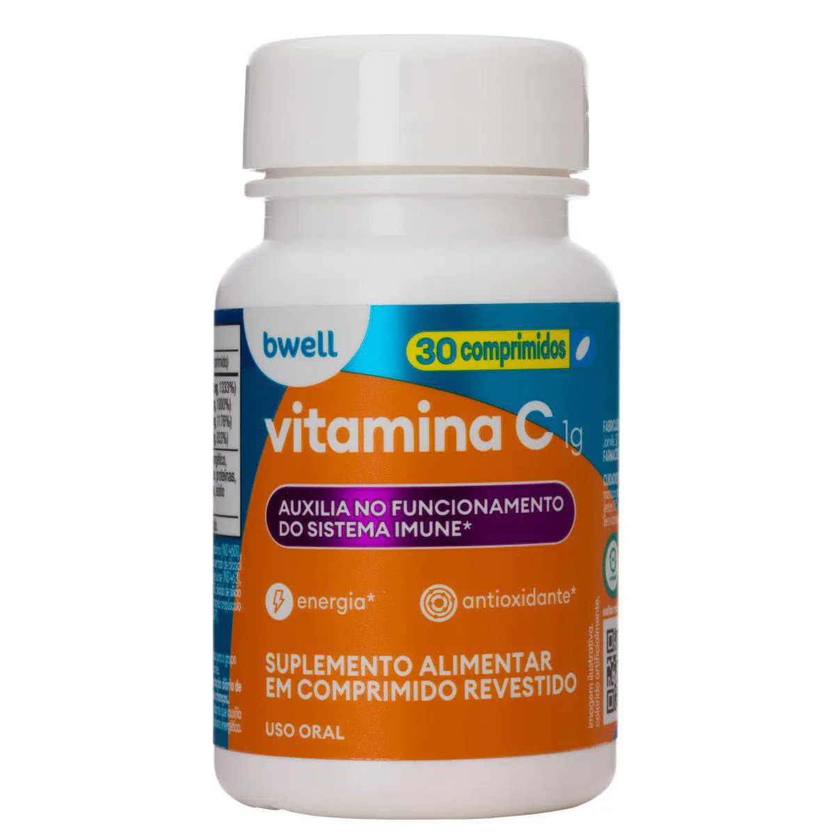 Vitamina C bwell 1g - 30 comprimidos