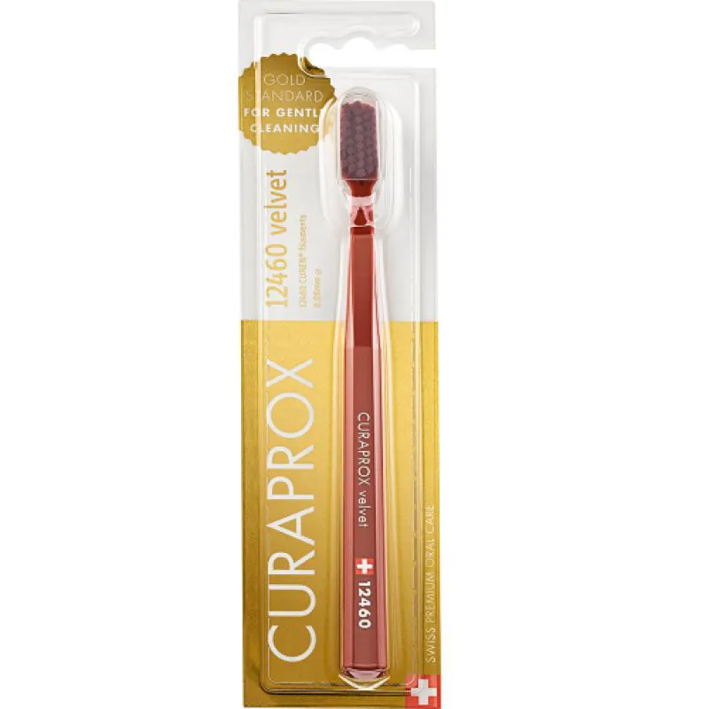 ESCOVA DENTAL CS 12460 VELVET VERMELHO/ROXO