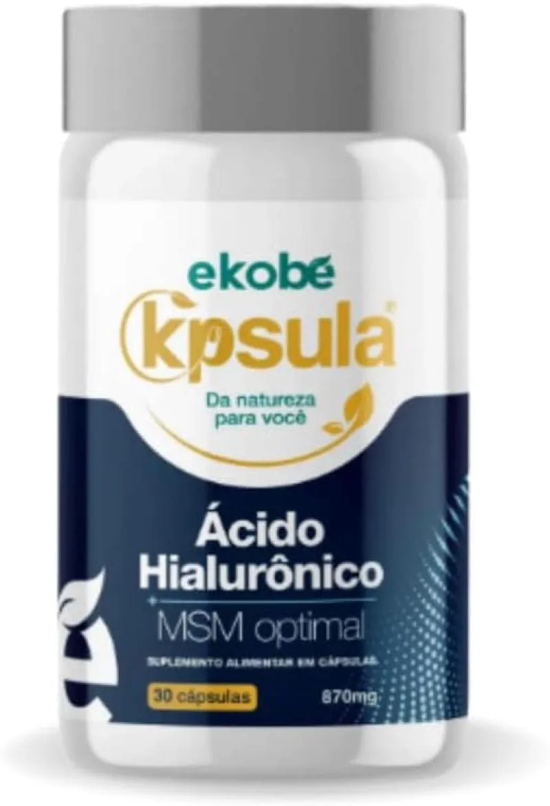 ÁCIDO HIALURôNICO + MSM OPTIMAL 30 CáPSULAS 870MG EKOBé