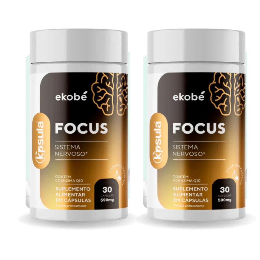 KIT 2X FOCUS (SISTEMA NERVOSO) + COQ10 30 CAPS 590MG EKOBé