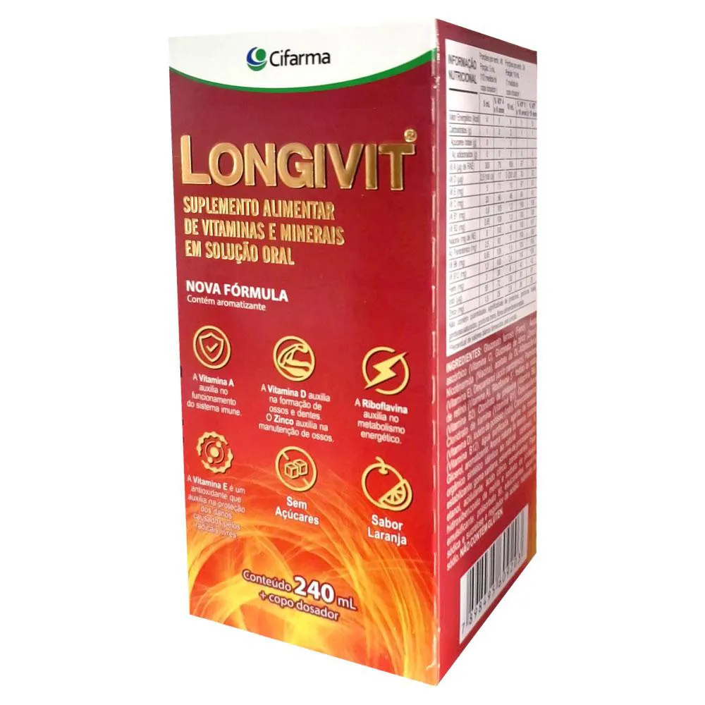 LONGIVIT 100 SUPLEMENTO DE 240ML - CIFARMA