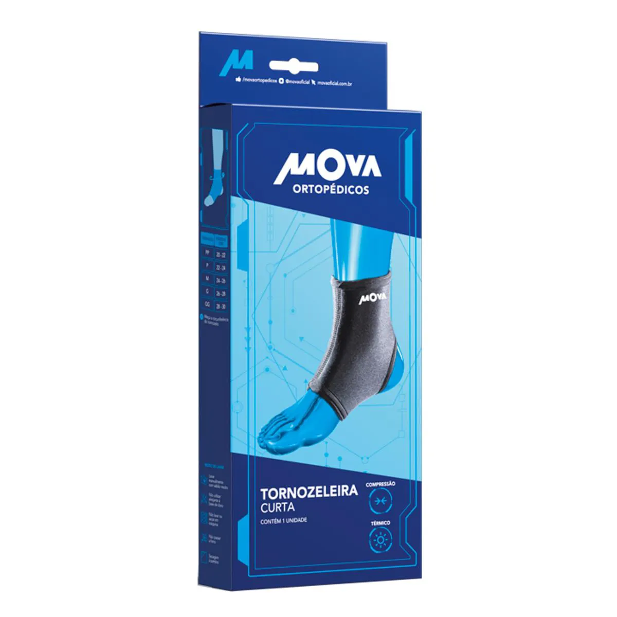 TORNOZELEIRA CURTA NEO MOVA PP