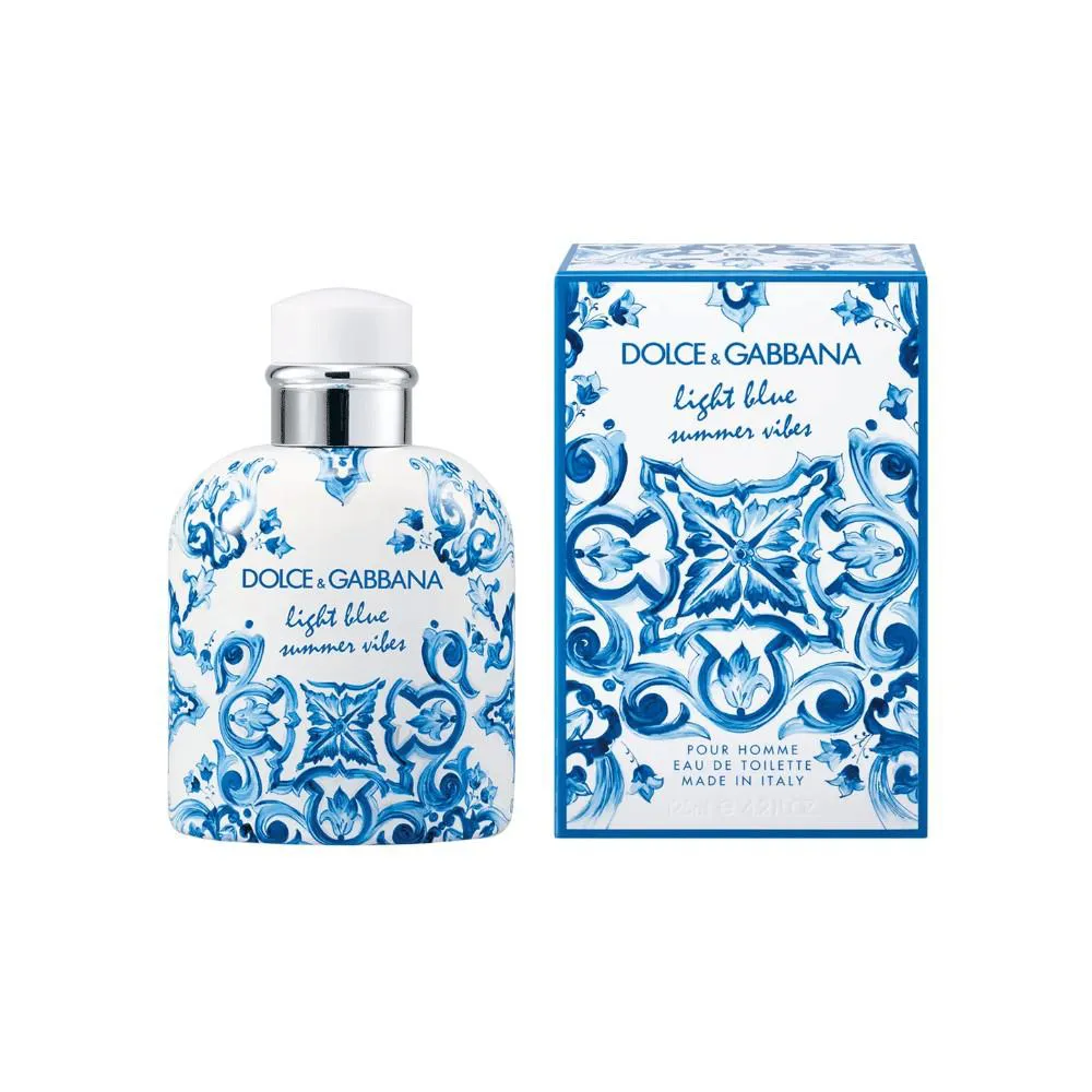 DOLCE & GABBANA LIGHT BLUE SUMMER VIBES POUR HOMME EAU DE TOILETTE MASCULINO 75ml