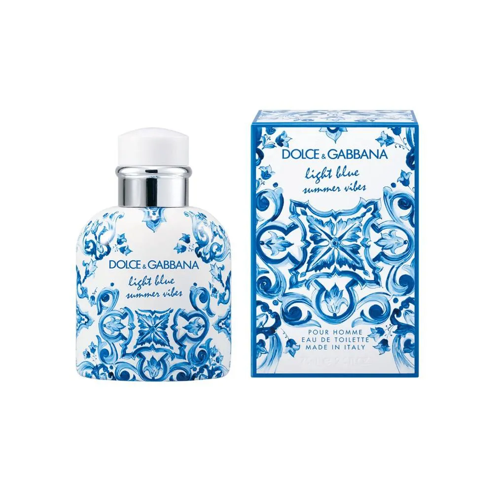 DOLCE & GABBANA LIGHT BLUE SUMMER VIBES POUR HOMME EAU DE TOILETTE MASCULINO 125ml