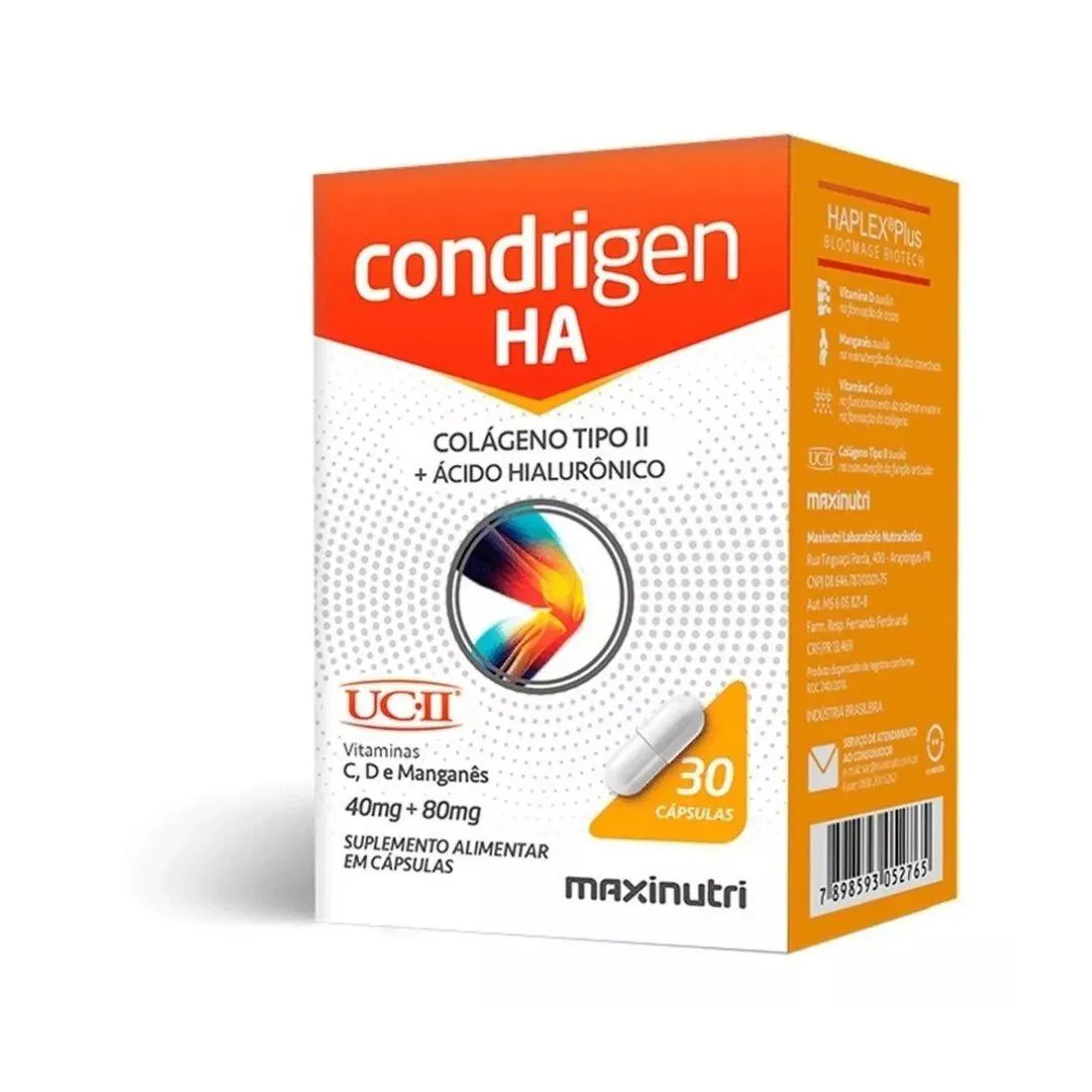 CONDRIGEN H.A(COLáG. TIPOII-UCII + ÁC. HIALURôNICO)-30 CáPS