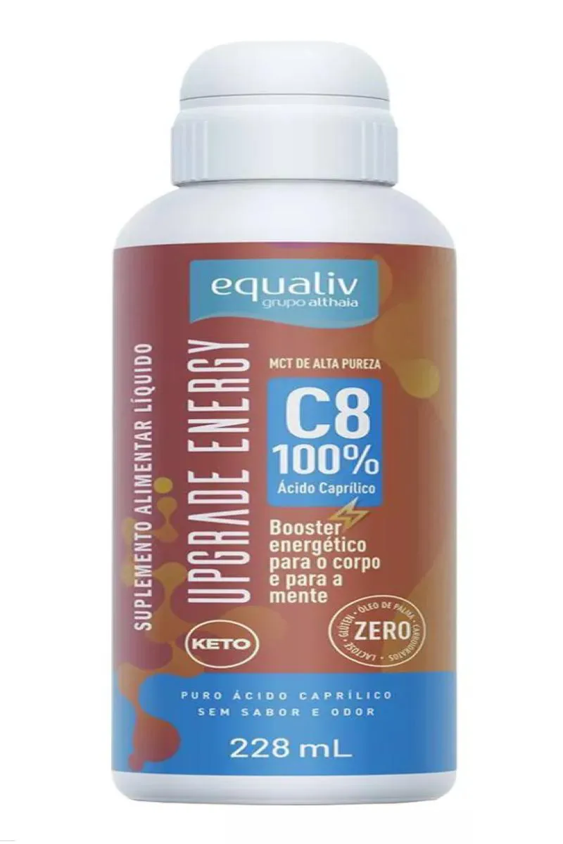 SUPLEMENTO EQUALIV UPGRADE ENERGY PURO ÁCIDO CAPRíLICO 228ML