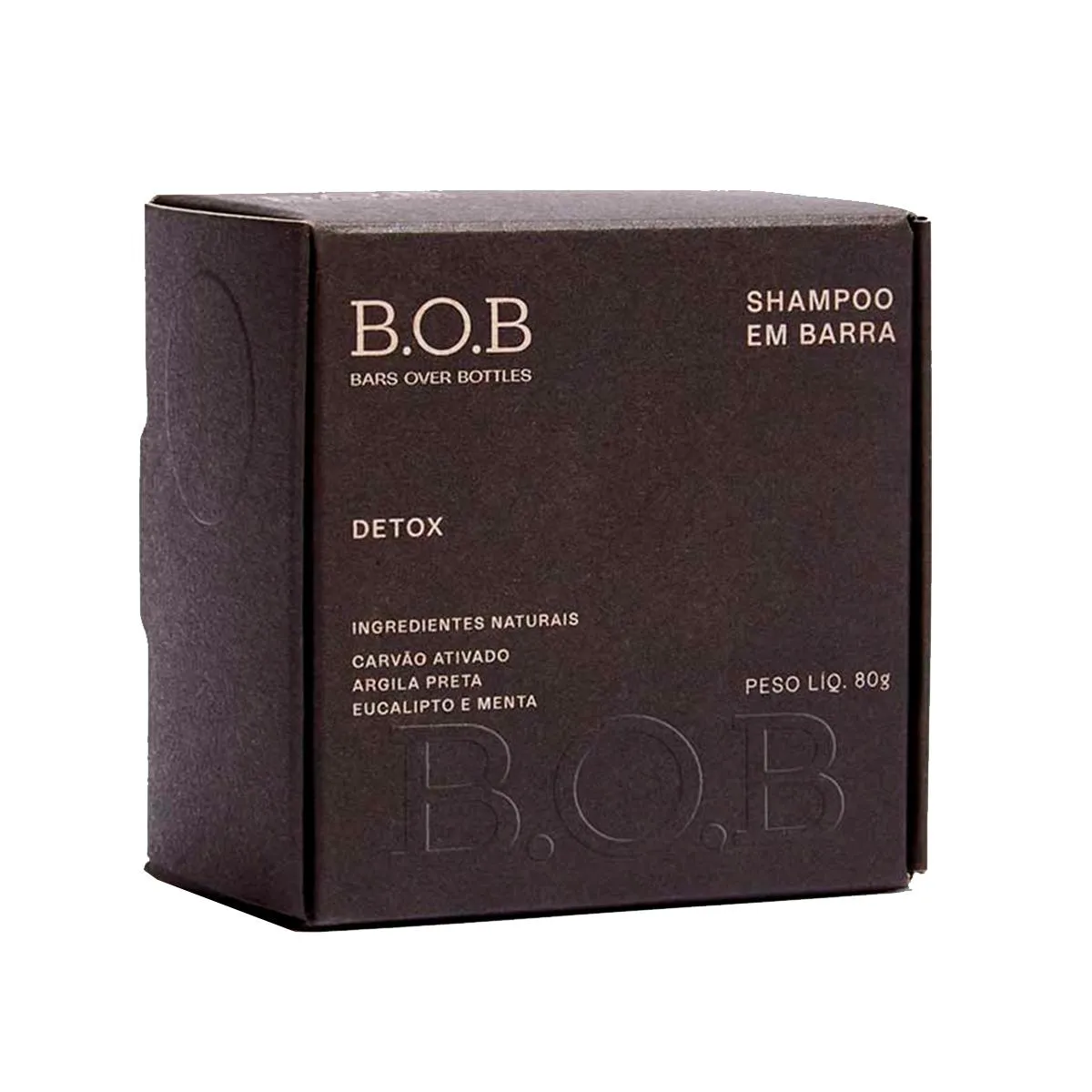 Shampoo em Barra B.O.B Detox 80g