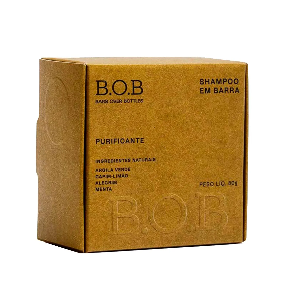 Shampoo em Barra B.O.B Purificante 80g