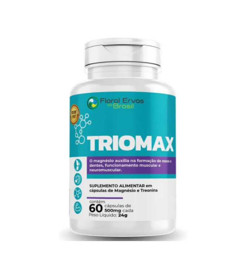 TRIOMAX 60 CáPS. MAGNéSIO TREONATO DIMALATO CLORETO QUELATO