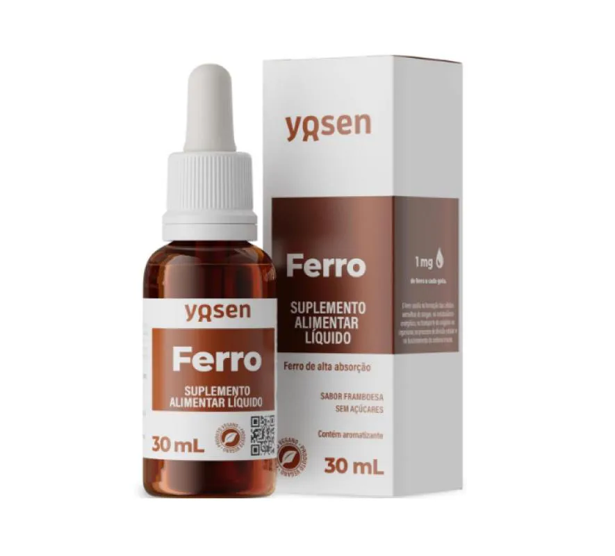 FERRO DE ALTA ABSORçãO YDROSOLV YOSEN 30 ML