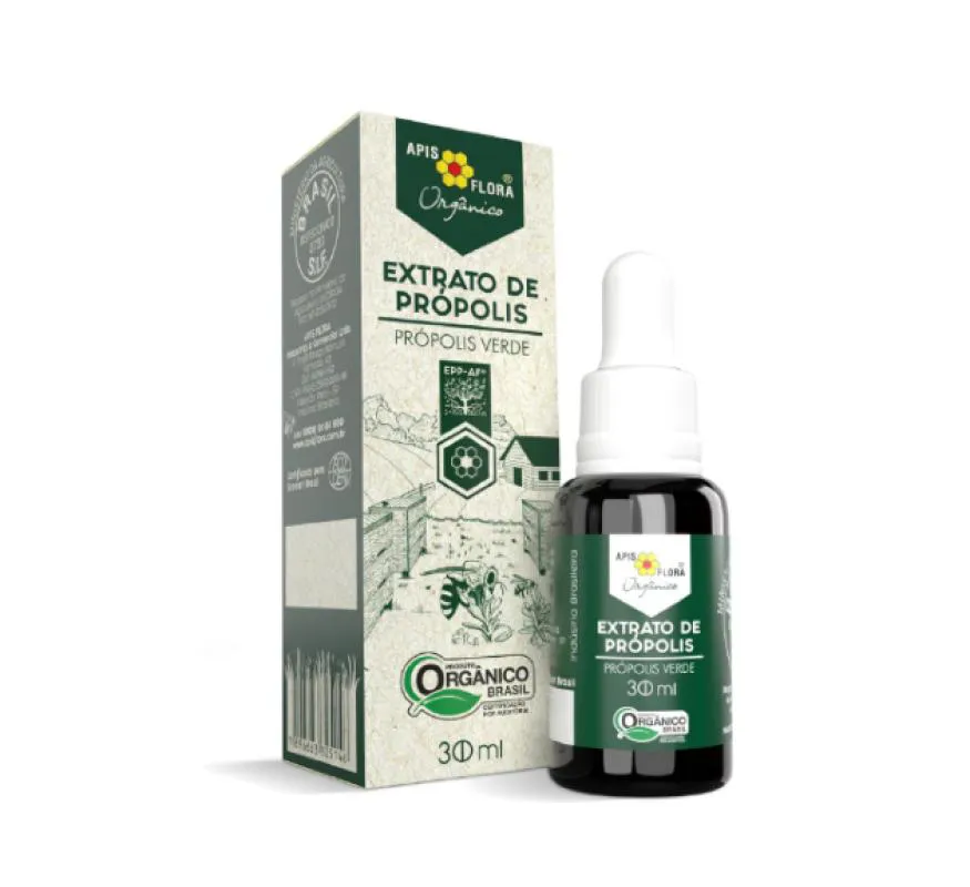 EXTRATO DE PRóPOLIS VERDE ORGâNICO 30 ML - APIS FLORA