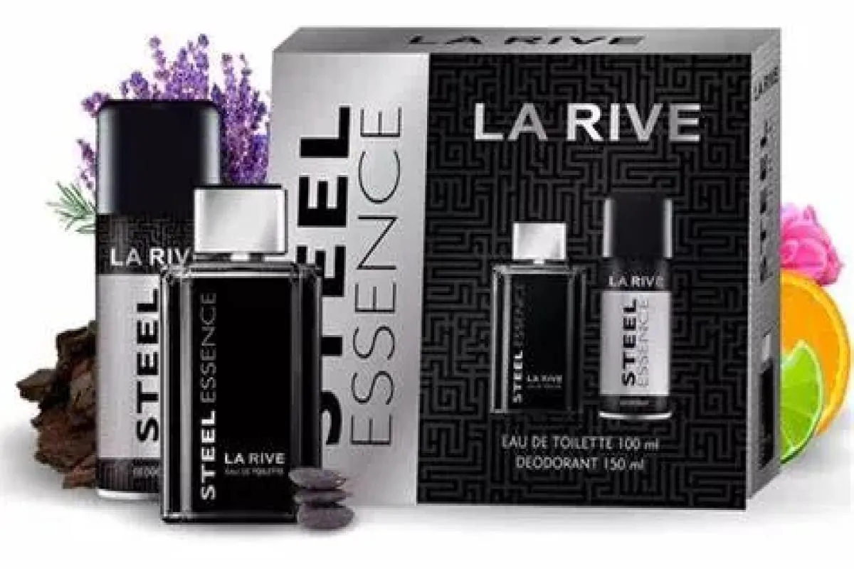 KIT LA RIVE STEEL ESSENCE EDT 100ML + DEODORANT 150ML