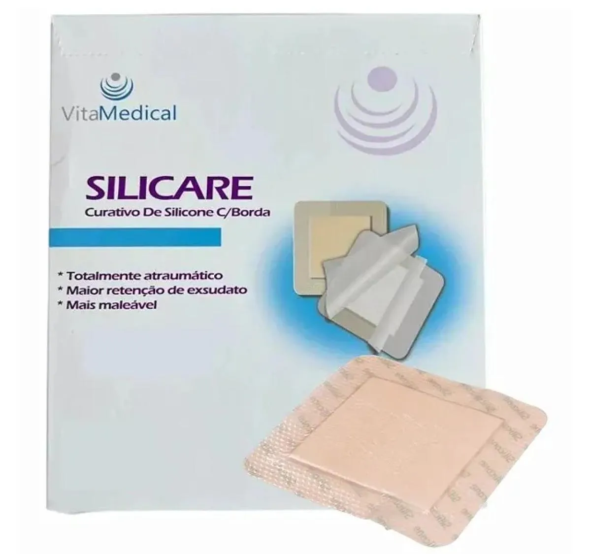 CURATIVO DE ESPUMA ABSOVENTE 10X10 CM ESTERIL HIPOALERGêNICO