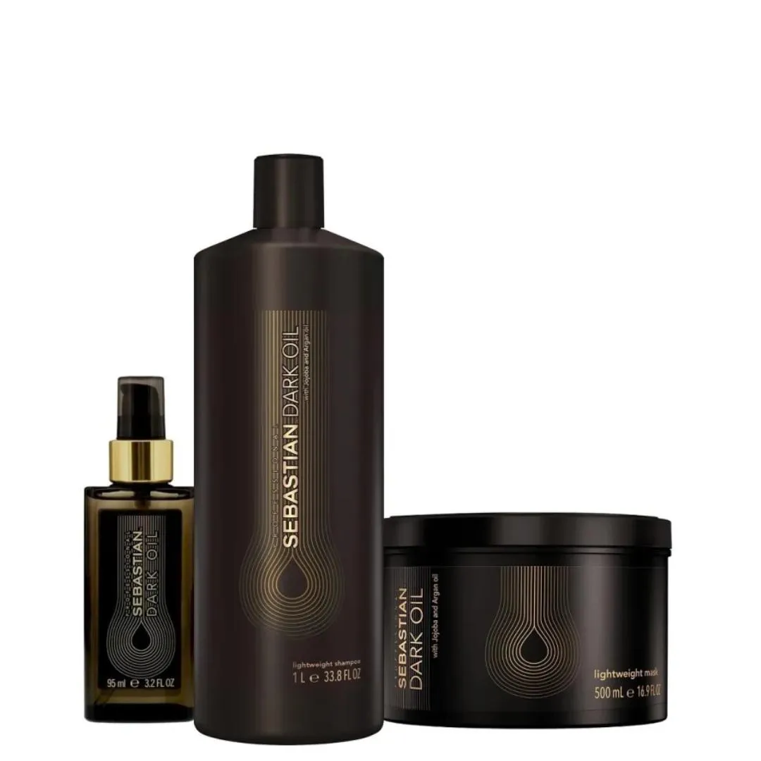 KIT SEBASTIAN PROFESSIONAL DARK OIL TRIPLA AçãO (3 PRODUTOS)