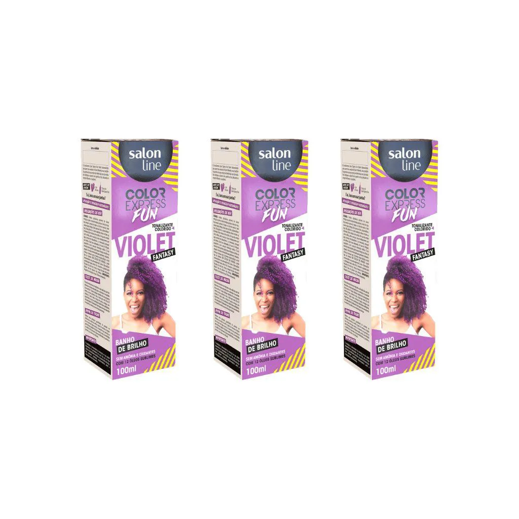 COLORAçAO COLOR EXPRESS FUN VIOLET FANTASY-KIT C/3UN