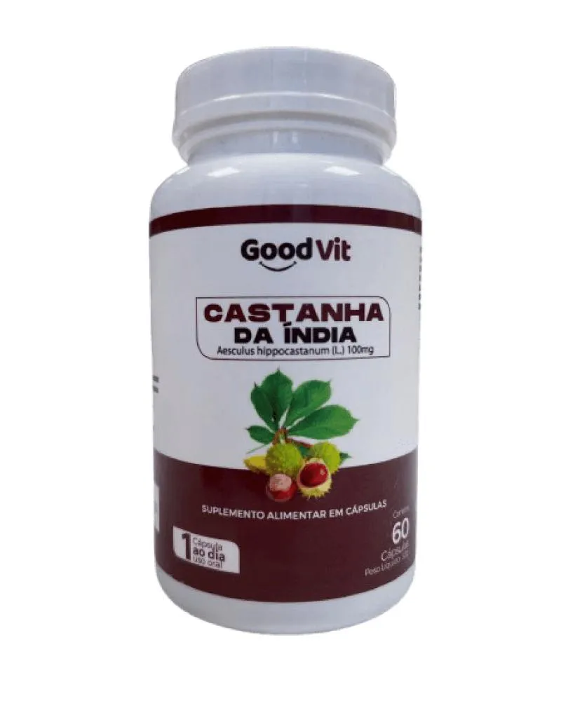 CASTANHA DA ÍNDIA 100MG C/60 CáPSULAS - GOOD VIT