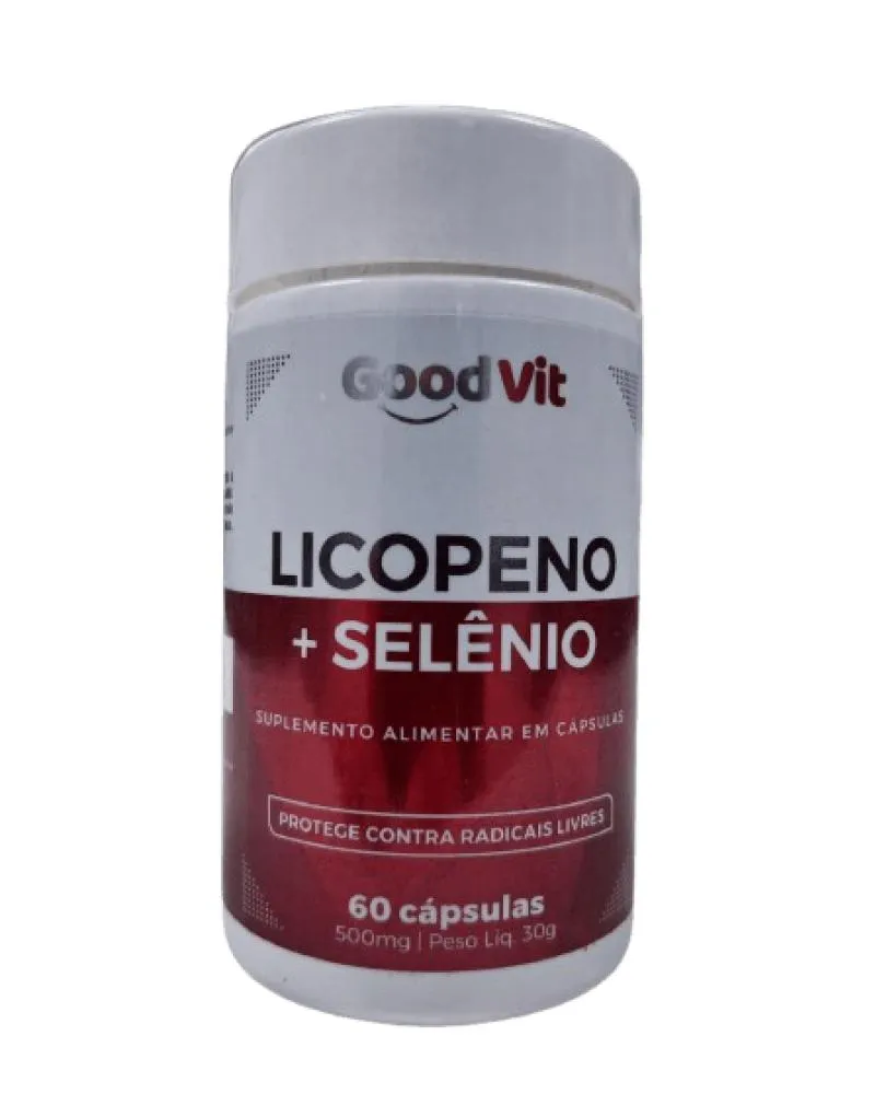 LICOPENO + SELêNIO 500MG C/60 CáPSULAS - GOOD VIT