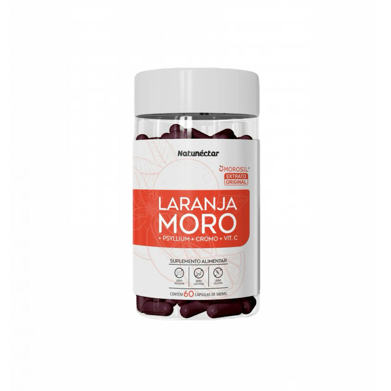 Laranja Moro - Morosil - 500mg - 60 Cápsulas