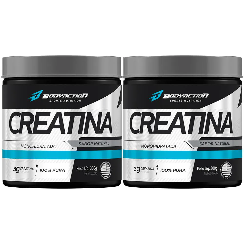 KIT 2X CREATINA MONOHIDRATADA 300G - BODYACTION