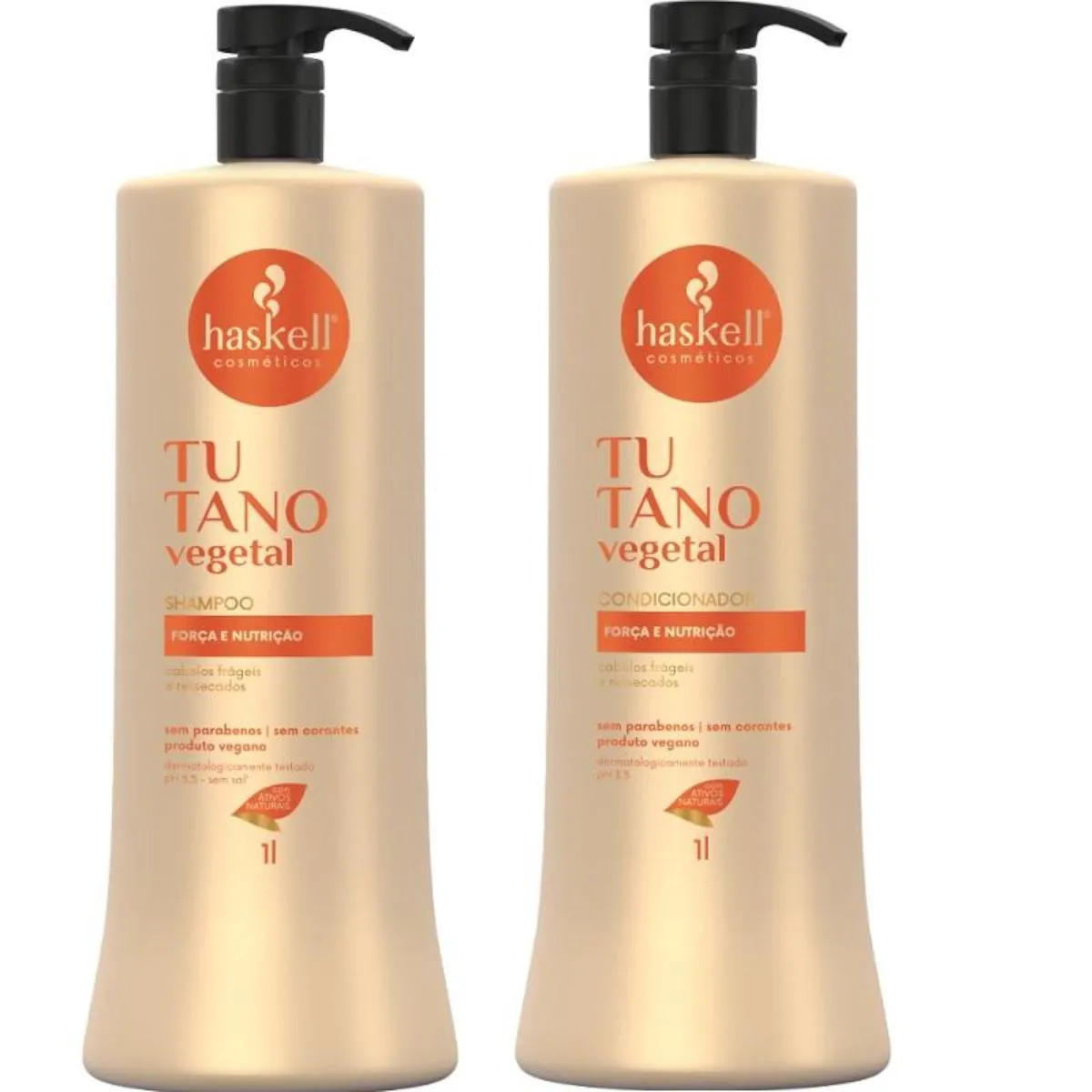 KIT HASKELL TUTANO SHAMPOO 1 LITRO  + 1 CONDICIONADOR 1 LITRO