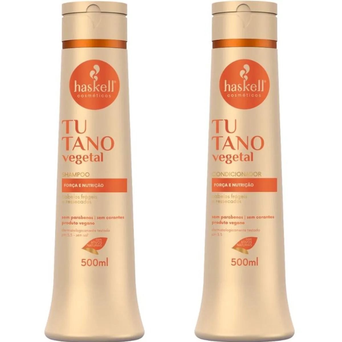 KIT HASKELL TUTANO SHAMPOO 500ML  + 1 CONDICIONADOR 500ML