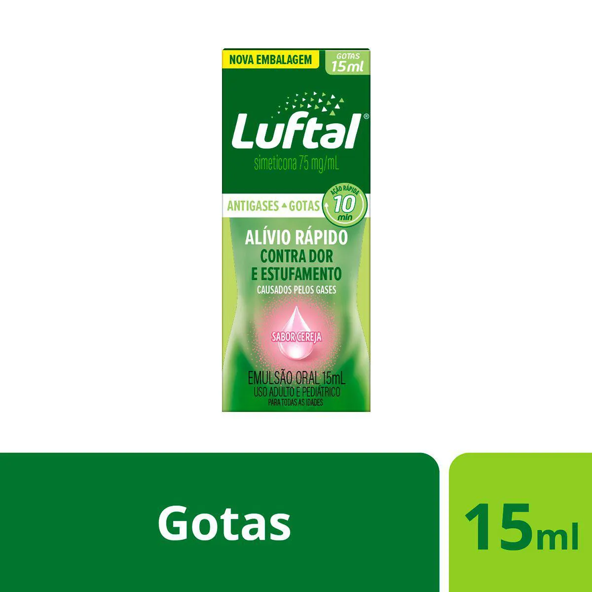 Luftal Simeticona 75mg/ml Sabor Cereja Gotas 15ml