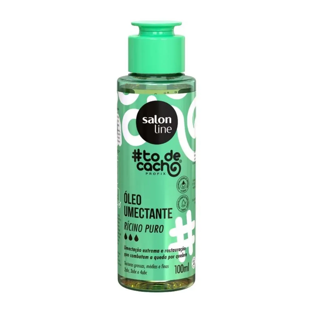 SALON LINE #TODECACHO RíCINO PURO ÓLEO DE UMECTAçãO 100ML