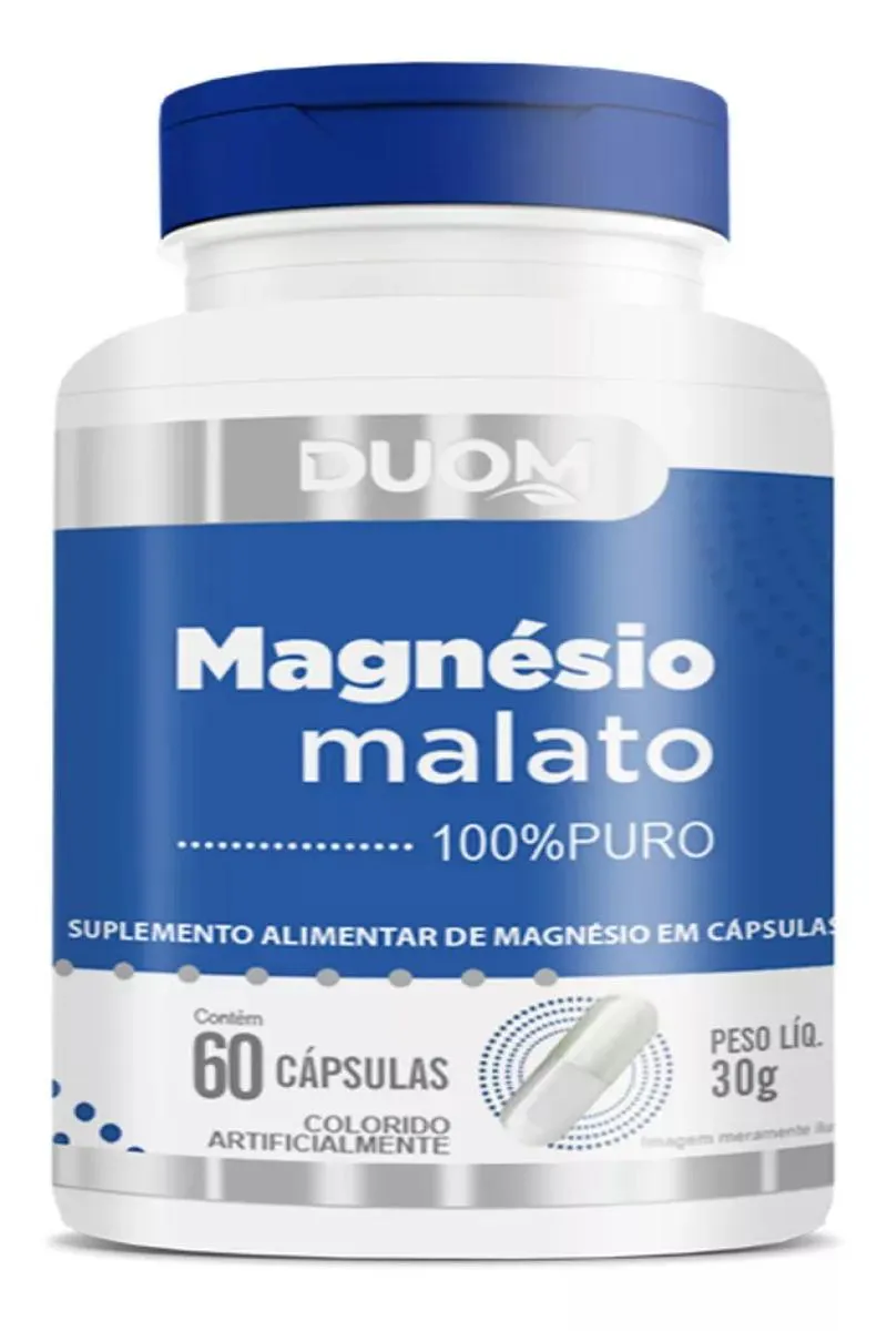 SUPLEMENTO MAGNéSIO MALATO 100% PURO DUOM 60CPS