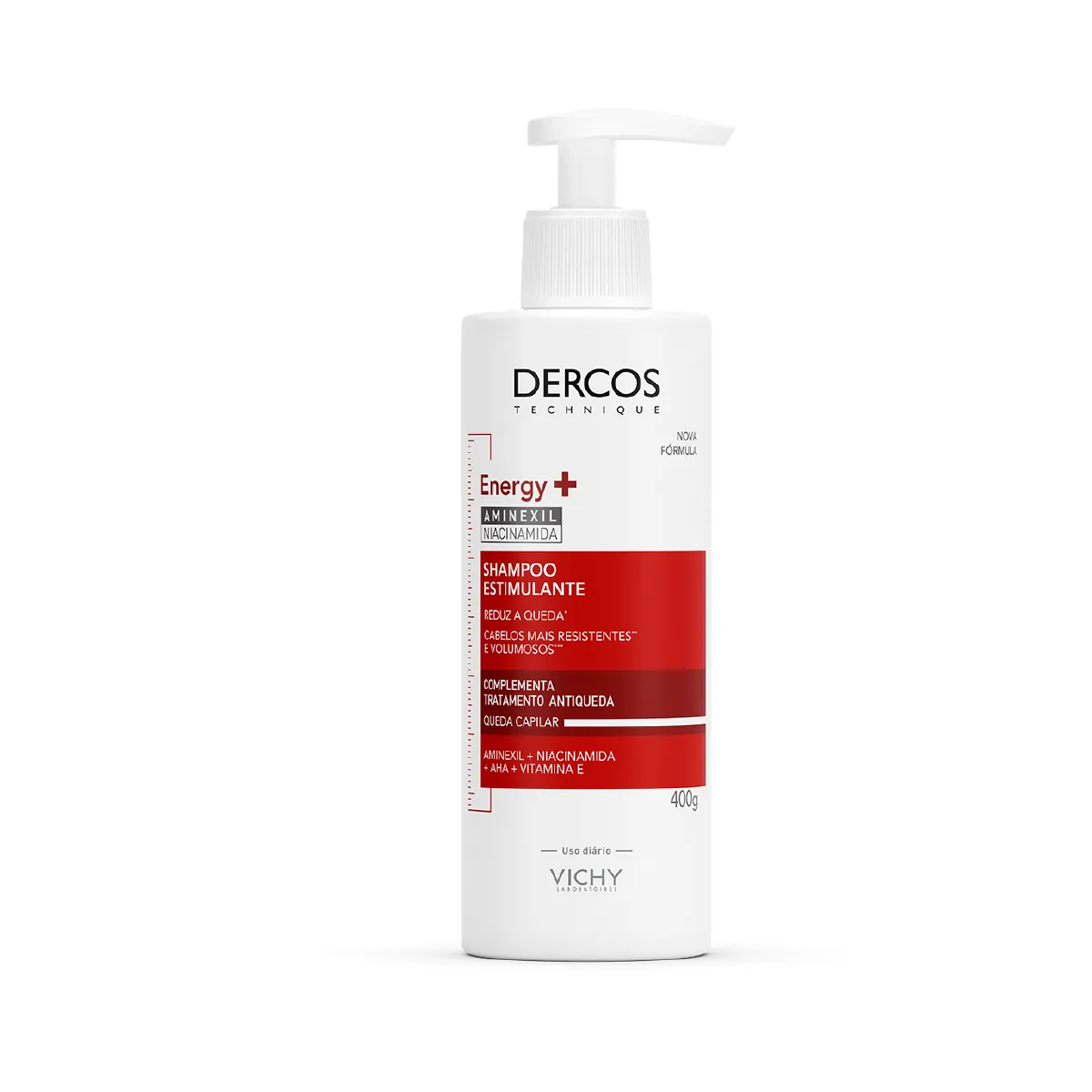 Shampoo Vichy Dercos Energy+ Estimulante Antiqueda 400g