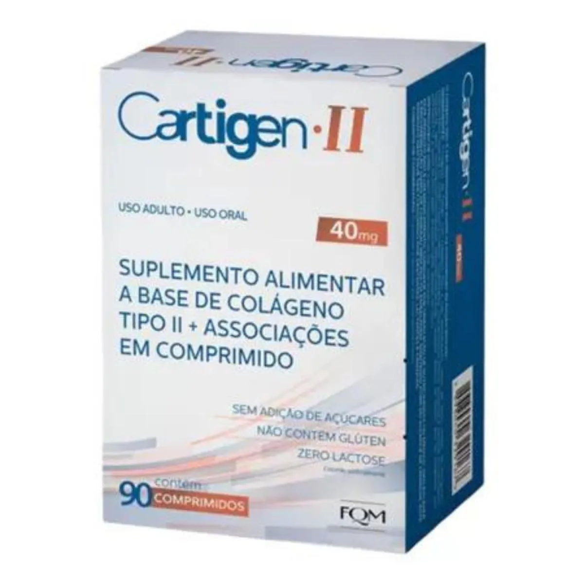 FQM SUPLEMENTO ALIMENTAR CARTIGEN II 40MG CONTéM 90 CPS (7898040329167)