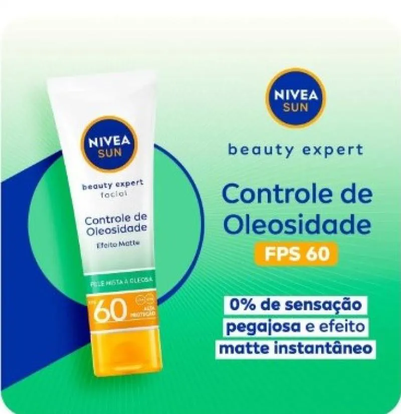 PROTETOR SOLAR NIVEA FACIAL BE FPS60 CONT OLEOSIDADE S/COR 50GR