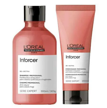 Kit L'Oréal Professionnel Inforcer - Shampoo 300ml + Condicionador 200ml