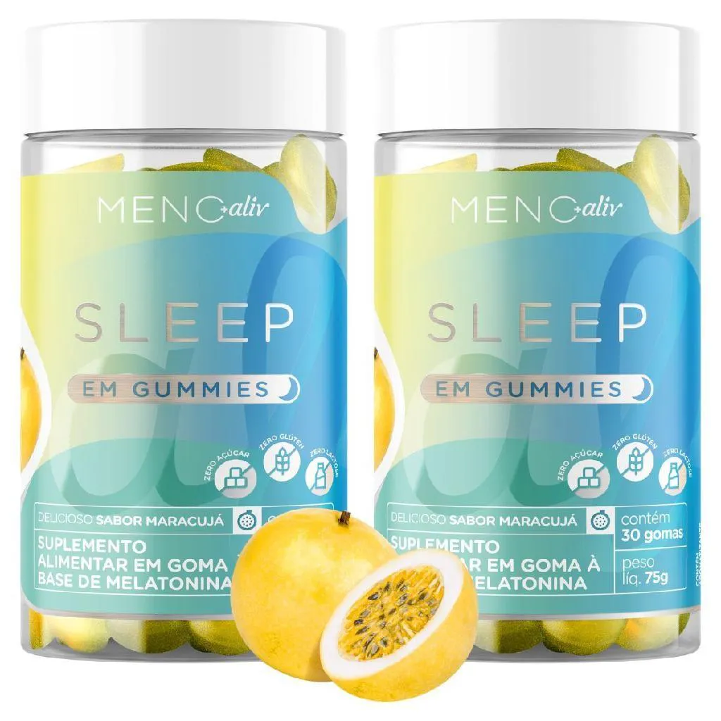 GUMMIE SLEEP 2 POTES - DESCANSO, GAMMY DE MELATONINA - 30 GOMAS