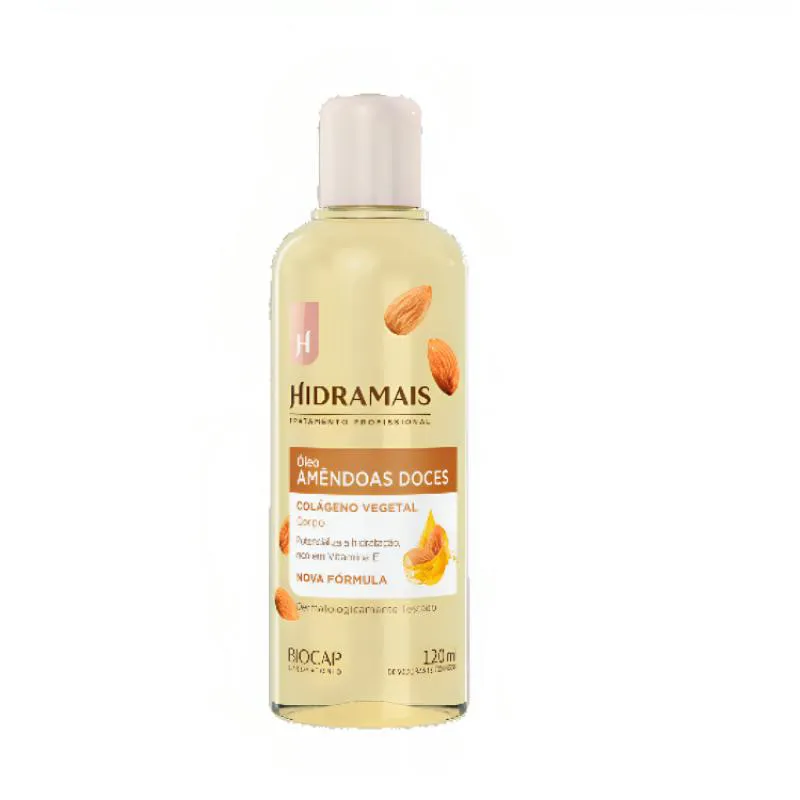 ÓLEO CORPORAL HIDRAMAIS AMêNDOAS E COLáGENO 120ML
