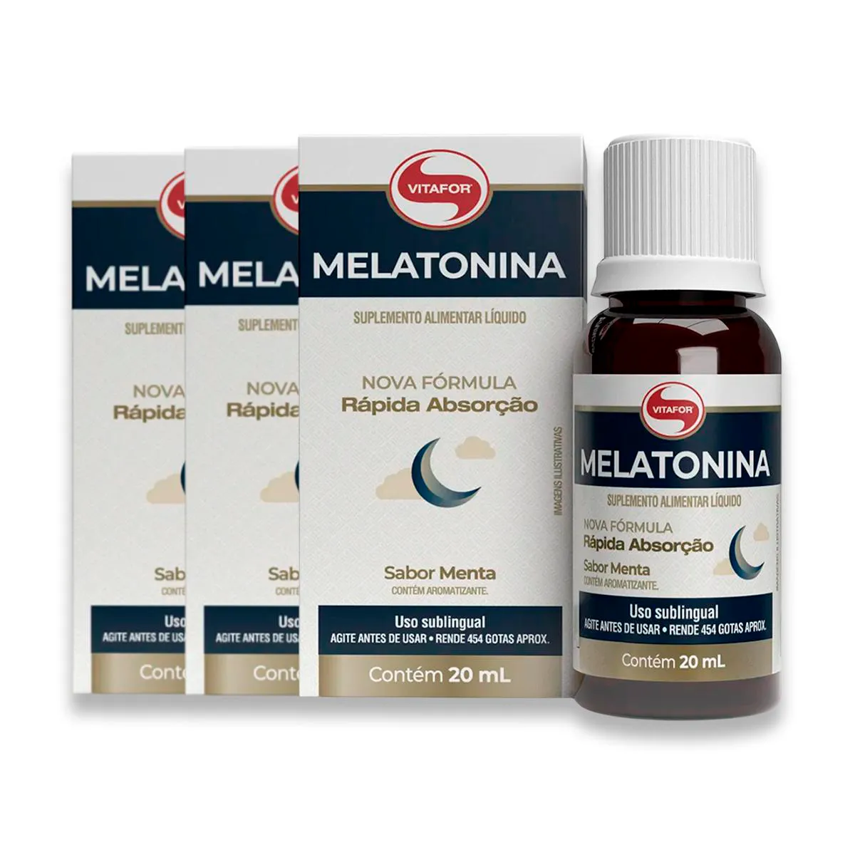 KIT 3 MELATONINA VITAFOR 20ML