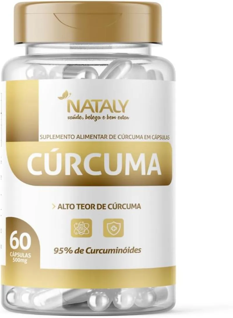 CúRCUMA 95% CURCUMINA 60 CAPSULAS DE 500MG NATALY