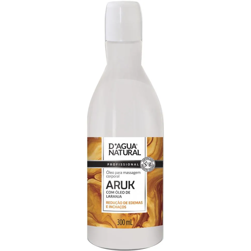 OLEO PARA MASSAGEM CORPORAL ARUK LARANJA 300ML DAGUA NATURAL