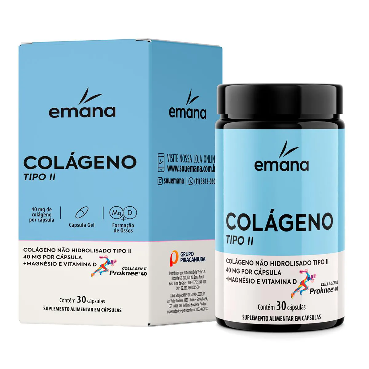 Colágeno Tipo II Emana 30 cápsulas
