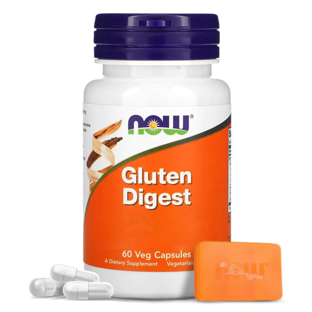 GLUTEN DIGEST ENZIMAS DIGESTIVAS (60 VCAPS) NOW FOODS
