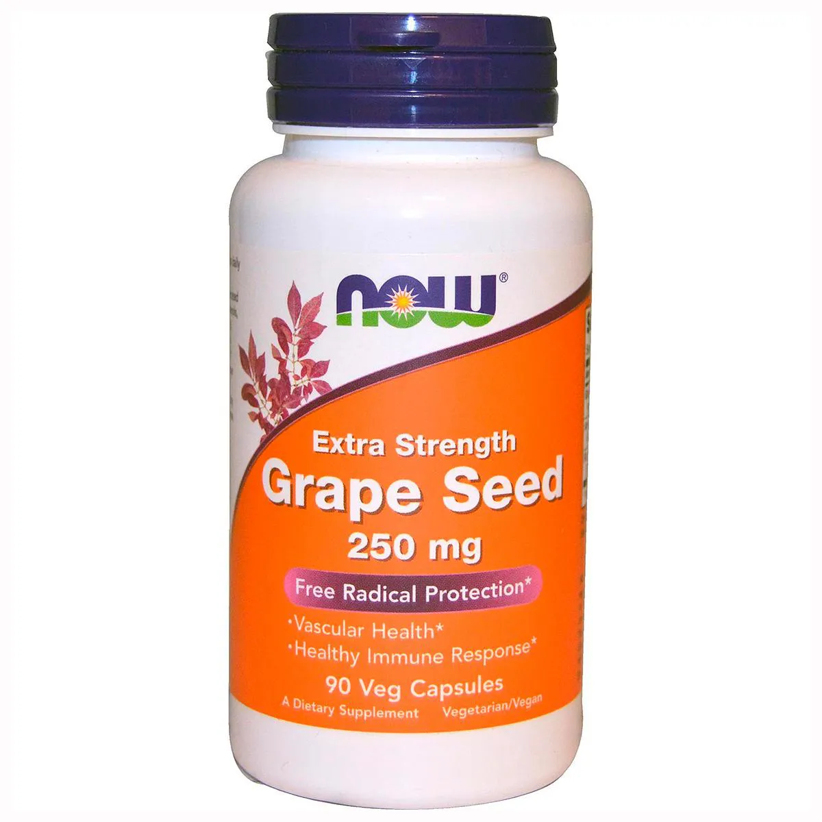 GRAPE SEED EXTRACT SEMENTE DE UVA 250MG (90 VCAPS) NOW FOODS