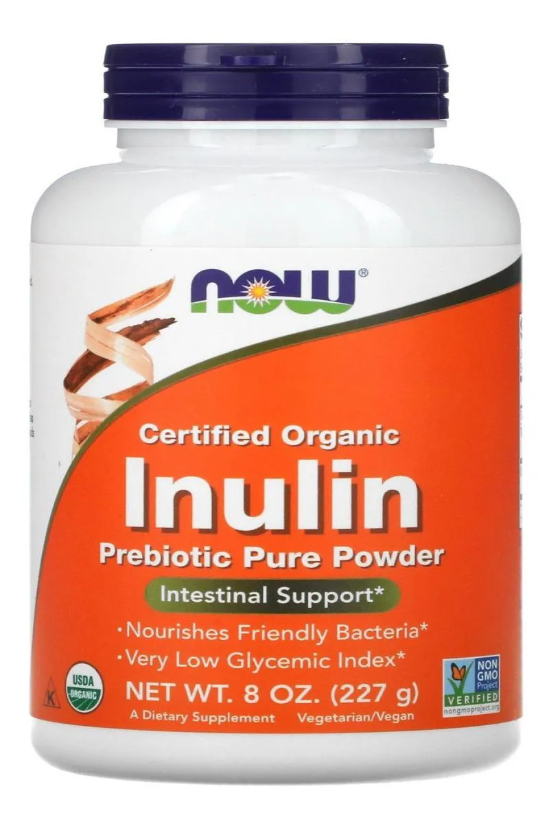 INULIN INULINA ORGâNICA (227G) NOW FOODS