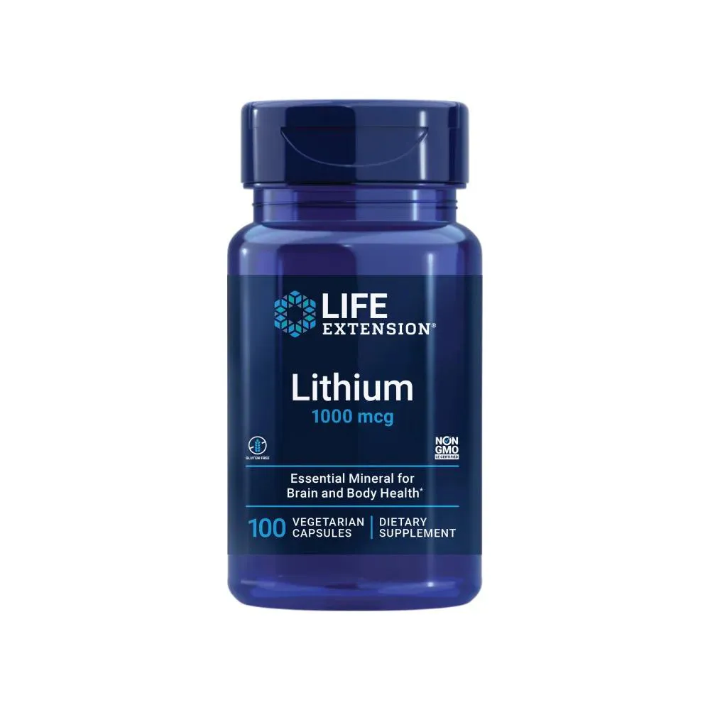 LITHIUM 10000MCG (100 CAPS) LIFE EXTENSION