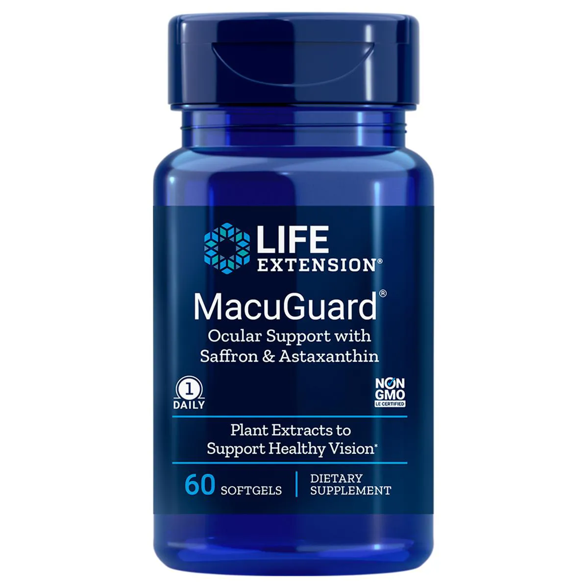 MACUGUARD OCULAR SUPPORT  & ASTAXANTHIN 60CAPS LIFE EXTENSION