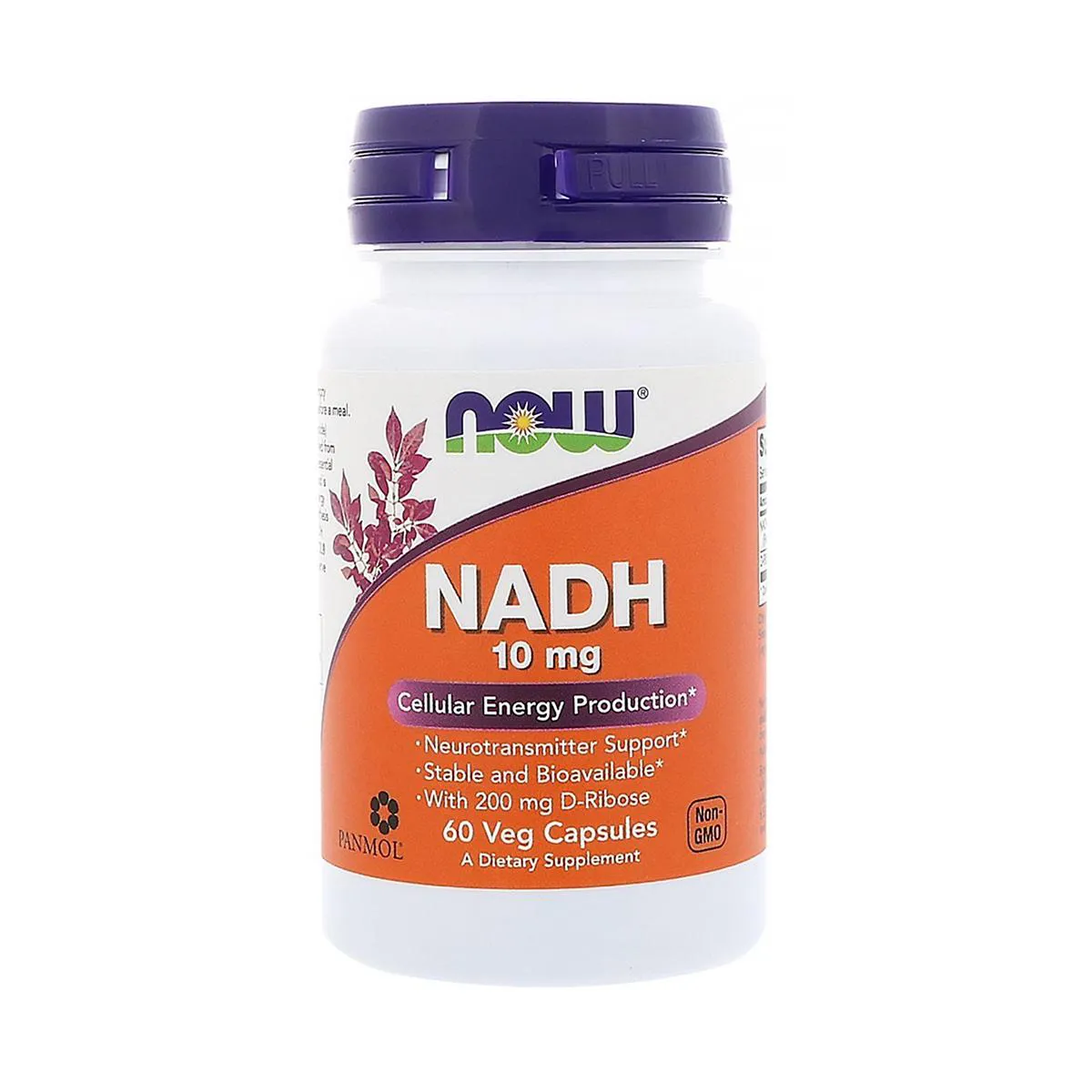 NADH 10MG COM 200MG RIBOSE 60 VCAPS NOW FOODS