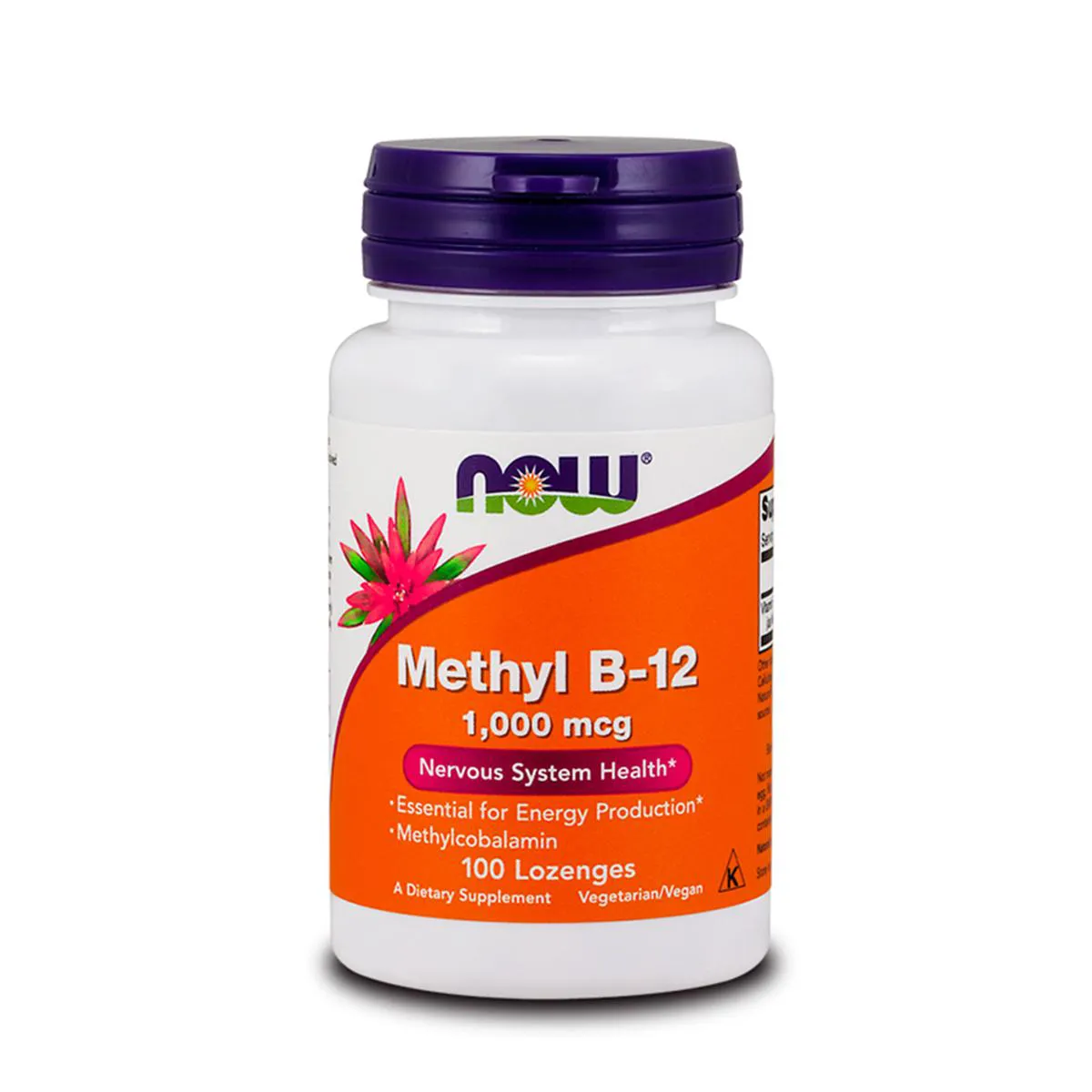 METHYL B12 1000MCG 100 PASTILHAS NOW FOODS