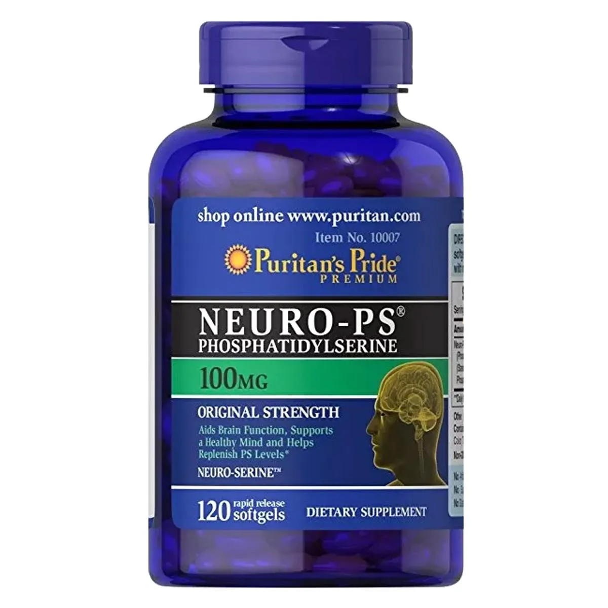 NEURO PS FOSFATIDILSERINA 100MG  (120 SGELS) PURITANS PRIDE