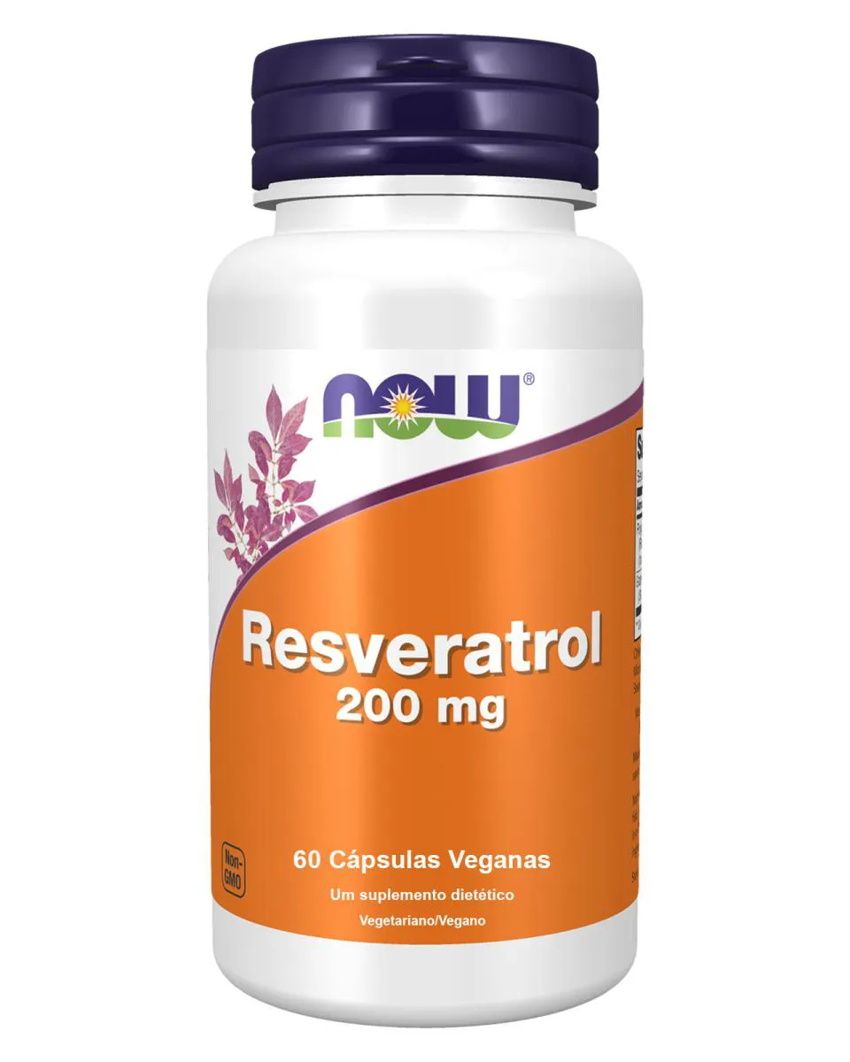 NATURAL RESVERATROL 200MG 60 VCAPS NOW FOODS