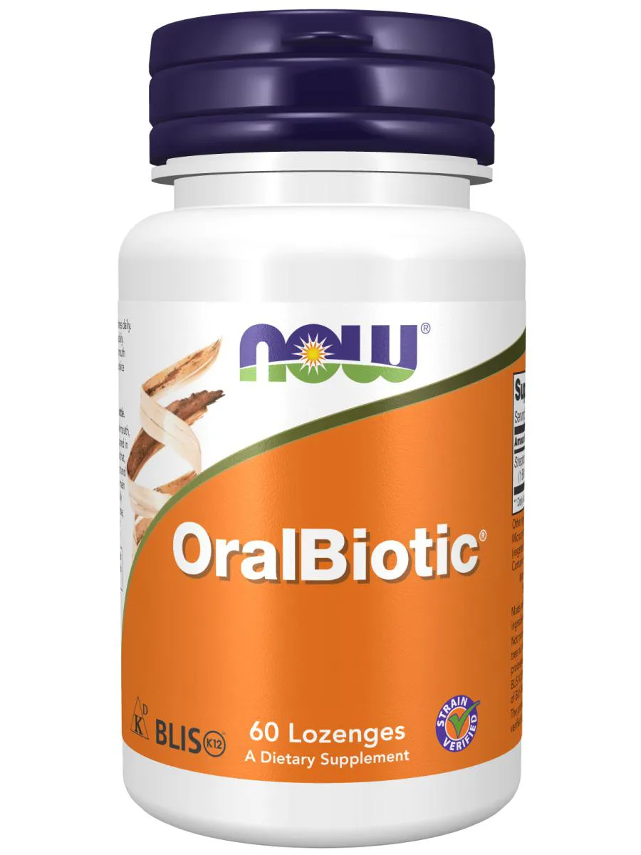 ORALBIOTIC BLIS K128 (60 PASTILHAS) - NOW FOODS