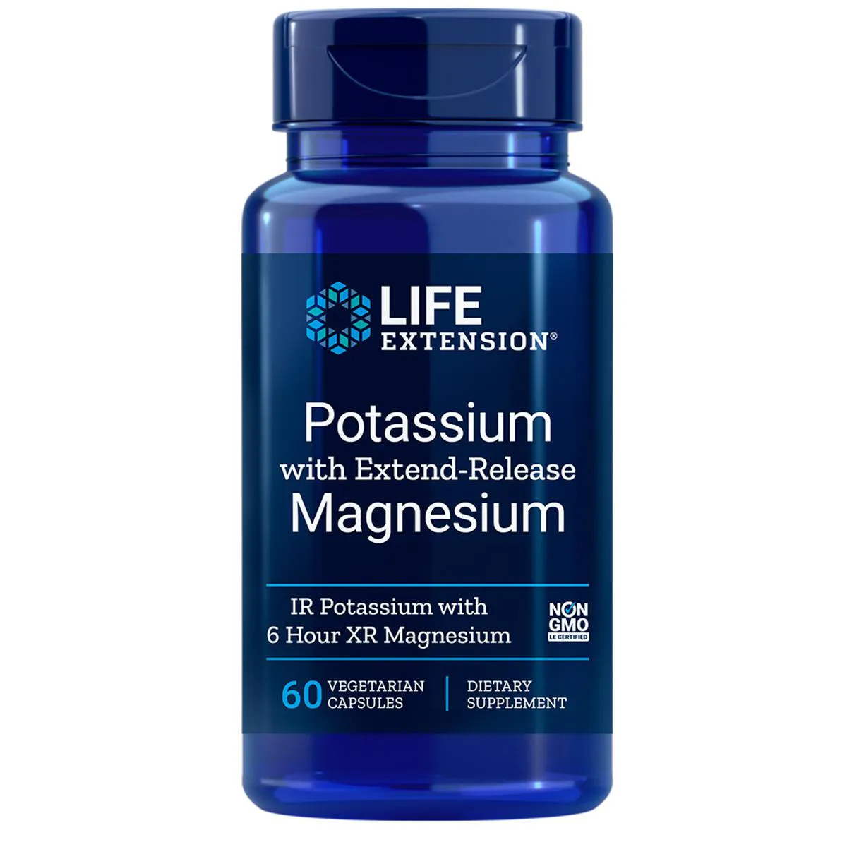 POTASSIUM C/EXTEND-RELEASE MAGNESIUM 60 CAPS LIFE EXTENSION