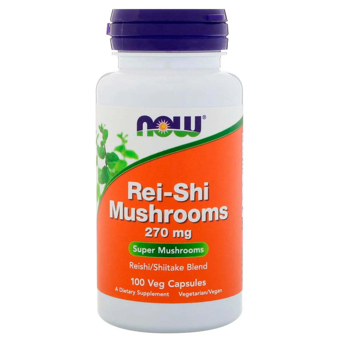 REI-SHI REISHI MUSHROOMS COGUMELO 270MG 100 VCAPS NOW FOODS